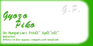 gyozo piko business card